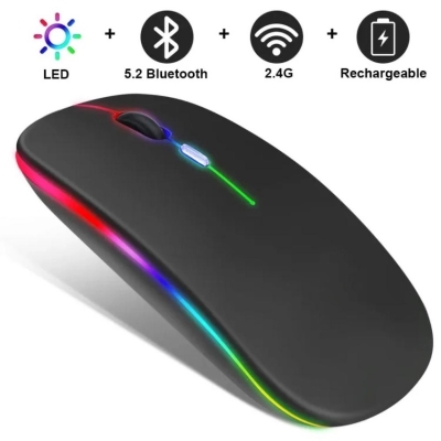 Picture of Rechargeable Wireless Optical Mouse – 2.4GHz Gamer Mouse - Multicolor