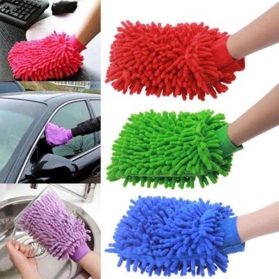 Picture of Bike or car wash microfiber gloves - Multicolor