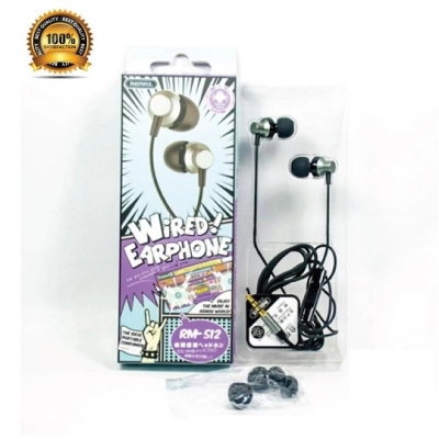 Picture of Remax RM‑512 Wired Earphones – 3.5mm - Multicolor