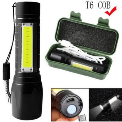 Picture of Telescopic Zoom Flash Light Xpe+COB - Green