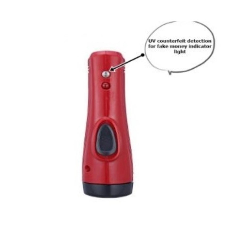 Picture of Mini Rechargable Touch light with Money cheaker - Red