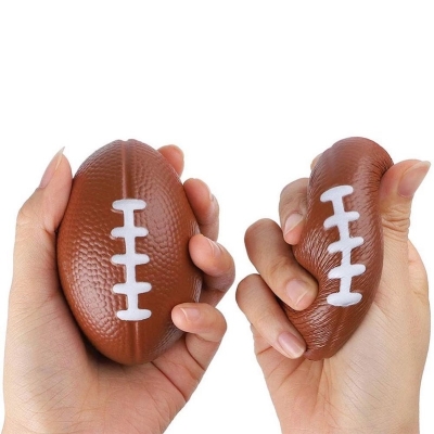 Picture of Rugby Ball Squishy Stress Relief ( 4 Pcs ) - Multicolor