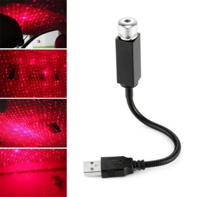 Picture of Roof Projection Light USB Portable Star Night Light Adjustable LED Galaxy Atmosphere Light Interior Ceiling Projector - Light - Multicolor