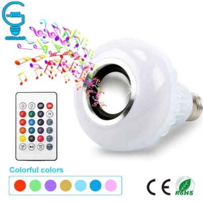 Picture of Raunity Bluetooth Speaker Bulb - Remote Control Colour Changing Bulb With Bluetooth Speaker - LED Music Bulb - Multicolor