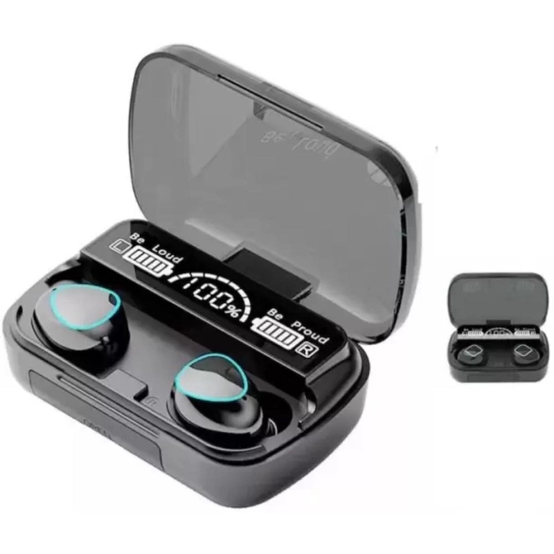Picture of M10 TWS wireless bluetooth headset with breathing light touch control digital display panel version 5.1 - Multicolor