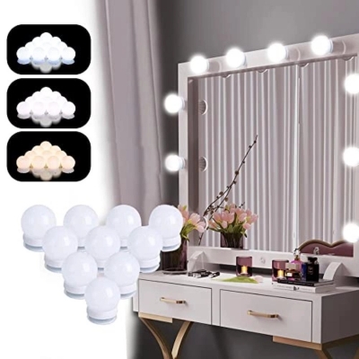Picture of Vanity Mirror Led Light 10 LED Light - 3 Modes & USB Type - Multicolor