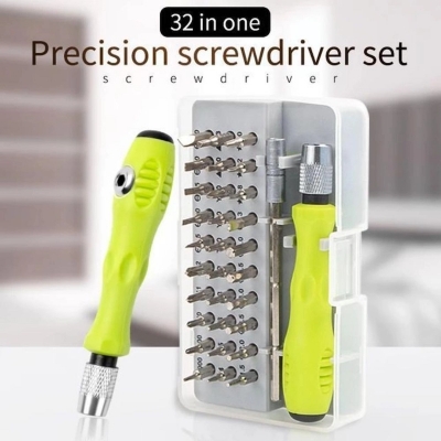Picture of Multi Functional 32 in 1 Precision Handle Mini Screw driver set Mobile Phone Watch Laptop Repair Kit Tools Household Accessories Replace 32 in 1 - Multicolor