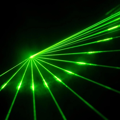 Picture of Green Rechargeable Laser Pointer Laser light Adjustable Focus (Professional) - Multicolor