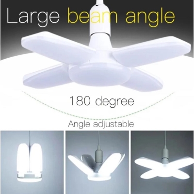 Picture of LED Bulb Foldable 4 Fan Blade - Four wing-25 Watt - White