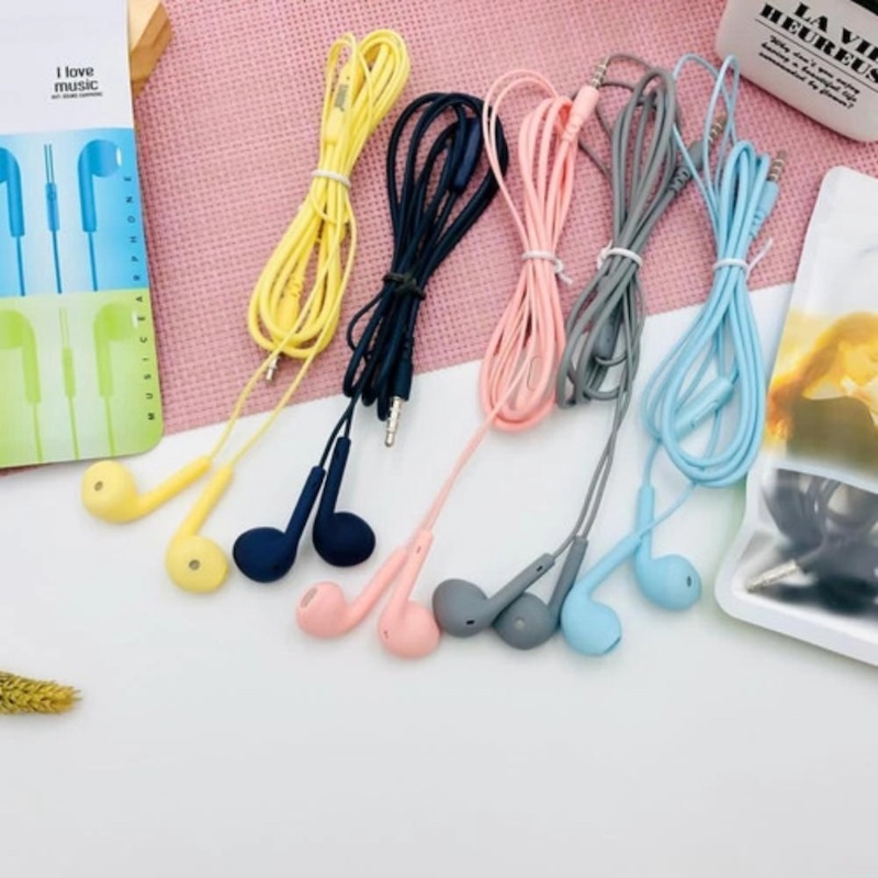 Picture of U19 Macaron 1.2M Universal Stereo Music Wired Earphone Headset With Microphone - Headphone-1pcs - Multicolor
