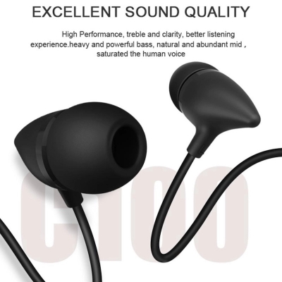 Picture of UIISII C100 In-ear Wired Heavy Bass Earphones with MIC - Ear Phone - Headphone - Multicolor