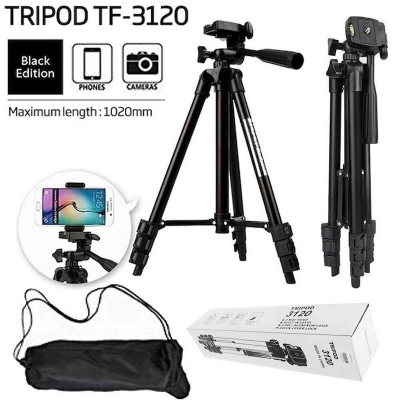 Picture of 3120 Tripod Stand for Mobile Camera - Perfect for TikTok And YouTube Videos - Black Complete with Microphone U1 Full Package - Multicolor