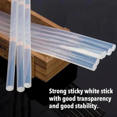 Picture of Glue Sticks for 20W Glue Gun - Small Size - 10pcs | Versatile Adhesive Solution for Crafting and DIY Projects - White