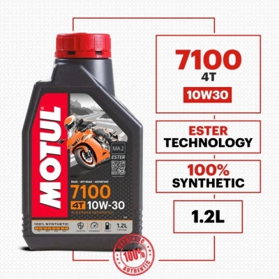Picture of MOTUL 7100 4T Synthetic 10W30 Motor-cycle Engine Oil 1.2L