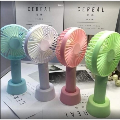 Picture of Mini USB Lithium Battery Rechargeable Hand Fan - Multicolor