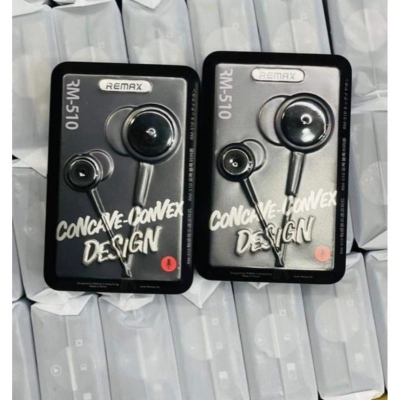Picture of REMAX RM 510 Wired Earphone new unique headphone black - Multicolor
