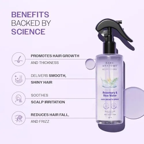 Picture of Bare Anatomy Rosemary Rice Water Hair Spray — 200ml