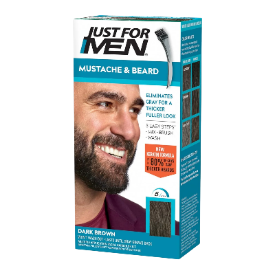Picture of Just For Men Mustache & Beard Color – Dark Brown (M-45)