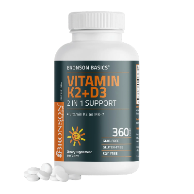 Picture of Bronson Basics Vitamin K2 + D3 (360 Tablets)
