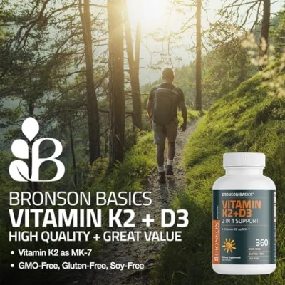 Picture of Bronson Basics Vitamin K2 + D3 (360 Tablets)