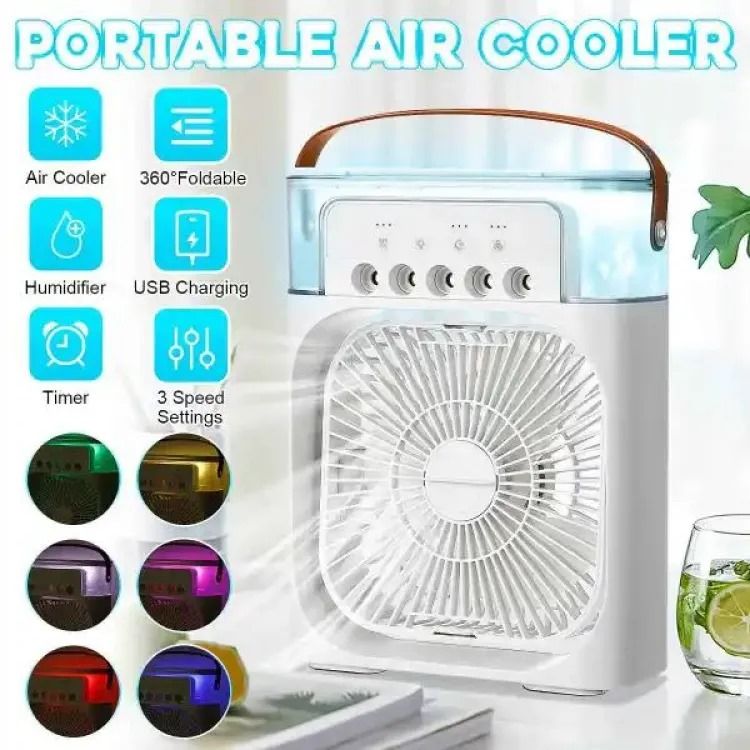 Picture of 🌉 Compact Rechargeable Air Cooler – Urban Living | Bazar Offer - White