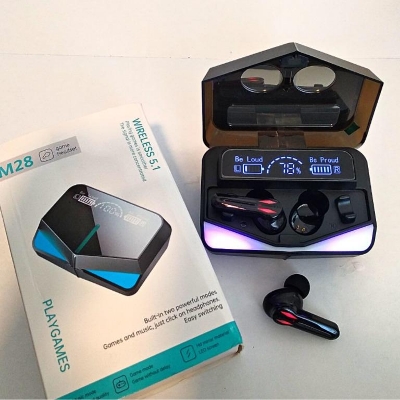 Picture of M28 TWS Bluetooth Earphones Wireless Touch Headphones Stereo Music Gaming Headsets Sports Waterproof Earbuds