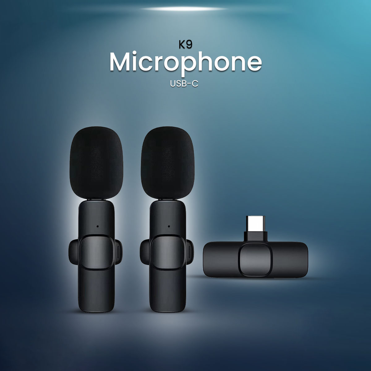 Picture of K9 Wireless Lavalier Microphone Upgraded Plug-Play Auto-Syncs Mic For Vlogs Interview Youtubers (NO APP or Bluetooth Needed)