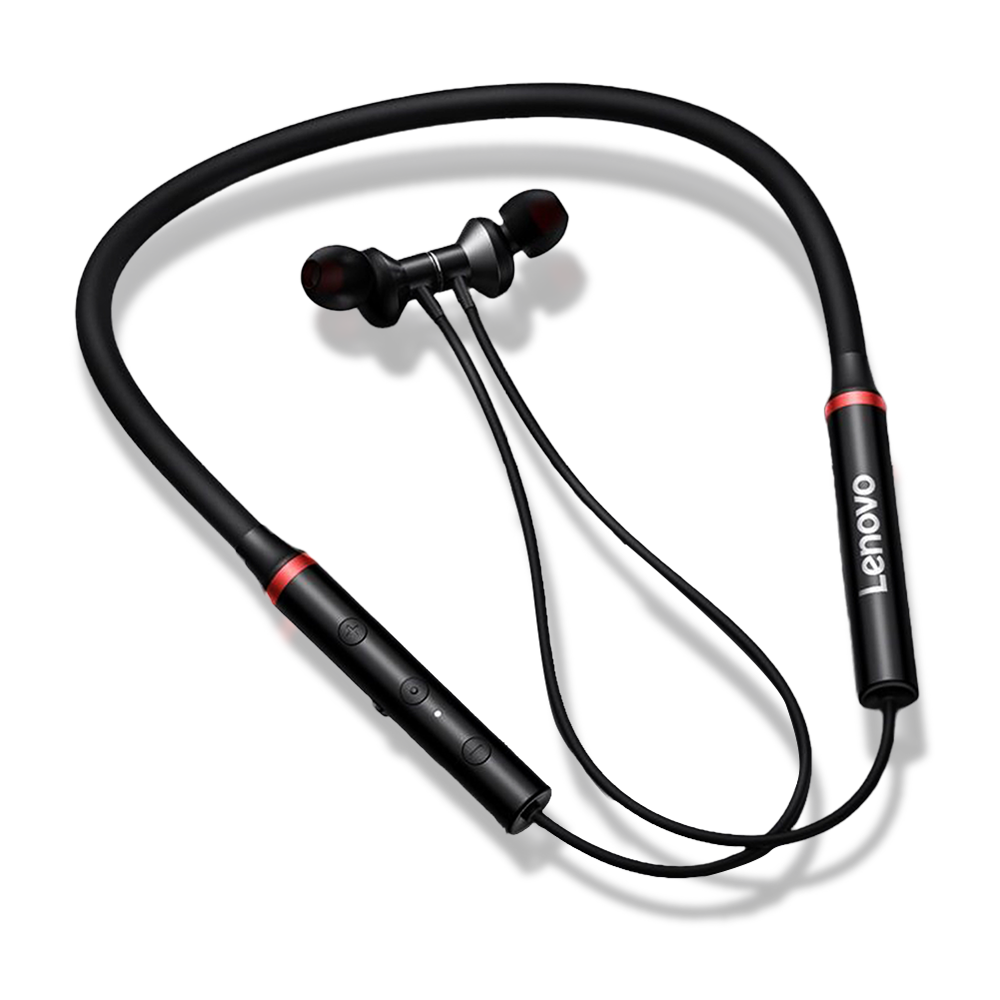 Picture of Lenovo Wireless Headsets HE05X Sport Earphone Magnetic Hanging Bluetooth 5.0 Call noise reduction 8 Hours Music Control - Headphone - Headphone - Ear Phone - Earphone