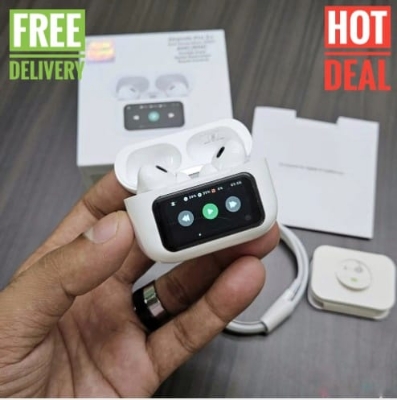 Picture of Airpods Pro 2  With Screen Display ANC / ENC Dobble Dark Touch Control Noise Reduction Long Battery  Bluetooth Headphone
