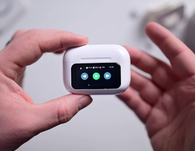 Picture of Airpods Pro 2  With Screen Display ANC / ENC Dobble Dark Touch Control Noise Reduction Long Battery  Bluetooth Headphone