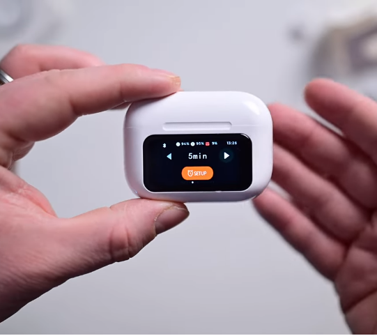 Picture of Airpods Pro 2  With Screen Display ANC / ENC Dobble Dark Touch Control Noise Reduction Long Battery  Bluetooth Headphone
