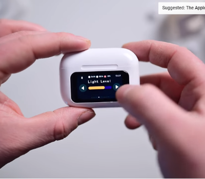 Picture of Airpods Pro 2  With Screen Display ANC / ENC Dobble Dark Touch Control Noise Reduction Long Battery  Bluetooth Headphone
