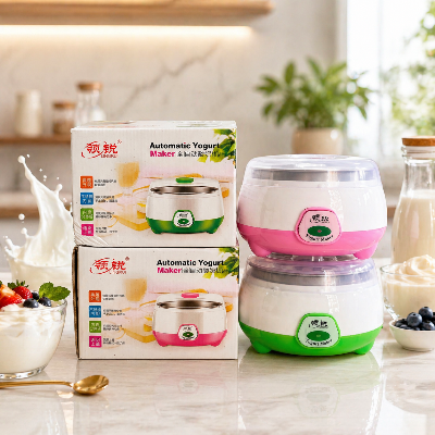 Picture of (Doi) Yogurt Maker-Automatic Stainless Steel - ABS + PP - 220-240V - 15W - 1L Capacity - On/Off Switch - Light Indicator - 7-9 Hours Preparation Time -