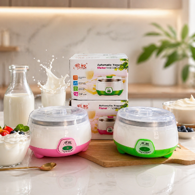Picture of (Doi) Yogurt Maker-Automatic Stainless Steel - ABS + PP - 220-240V - 15W - 1L Capacity - On/Off Switch - Light Indicator - 7-9 Hours Preparation Time -