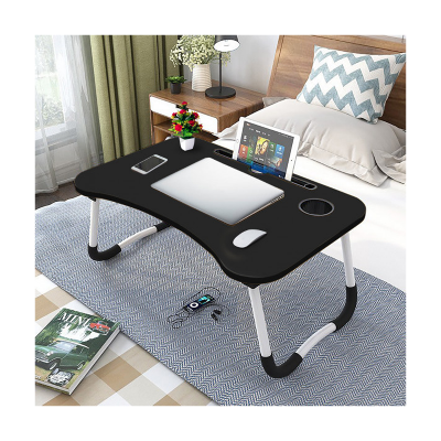 Picture of Foldable Home Laptop/Notebook Stand Desk/Table for Study- Wood Color
