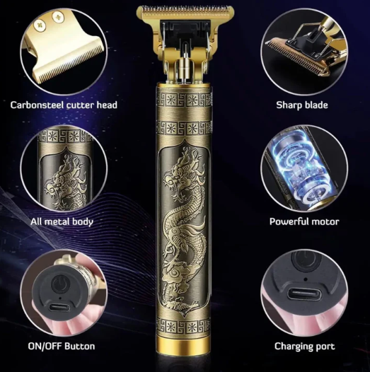 Picture of Vintage T9 Hair Cutting Machine Hair Trimmer Electric Hair Clippers Shaver Beard Trimmer Men Hair Cutting T Style Machine Rechargeable Hair Trimmer by latfu accessories