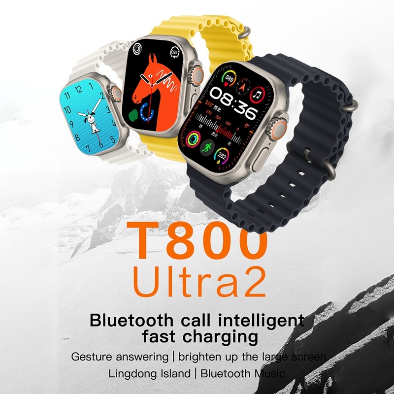 Picture of T800/T900 Ultra 2 Smart Watch 2.3" HD Screen Waterproof Bluetooth Calling Pedometer Heart Rate Blood Pressure Sleep Sports Watch for iPhone & Andriod Phone