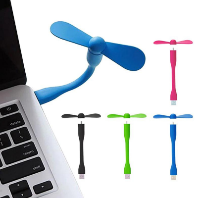 Picture of 2 in 1 USB Fan-LED Light Flexible Portable Mini Fan USB LED Light Lamp For Power Bank ,Laptop
