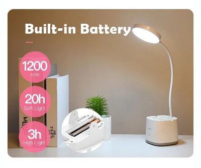 Picture of YAGE YG-T109 Table Lamp Pen Holder Desk Lamp Rechargeable USB Reading LED Table light Night Light By Latfu