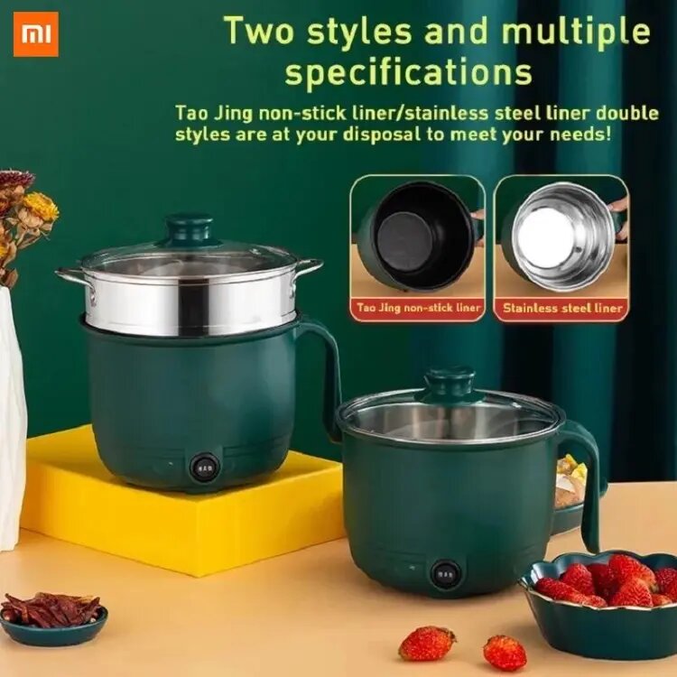 Picture of Mini Electric Rice Cooker 1.8 L Non-stick Cooking Machine Double Layer Hot Pot Multifunction Electric Rice Cooker 220V by Latfu