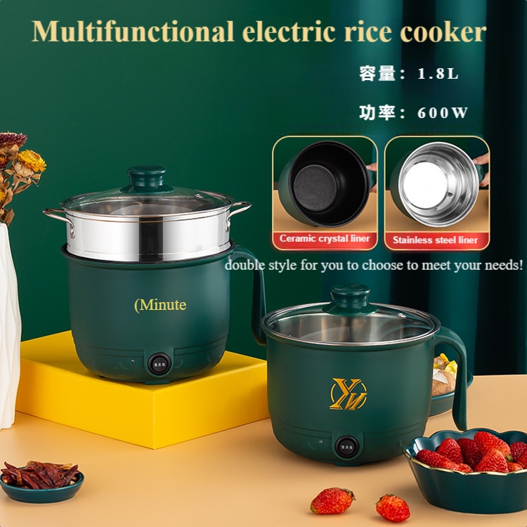 Picture of Mini Electric Rice Cooker 1.8 L Non-stick Cooking Machine Double Layer Hot Pot Multifunction Electric Rice Cooker 220V by Latfu
