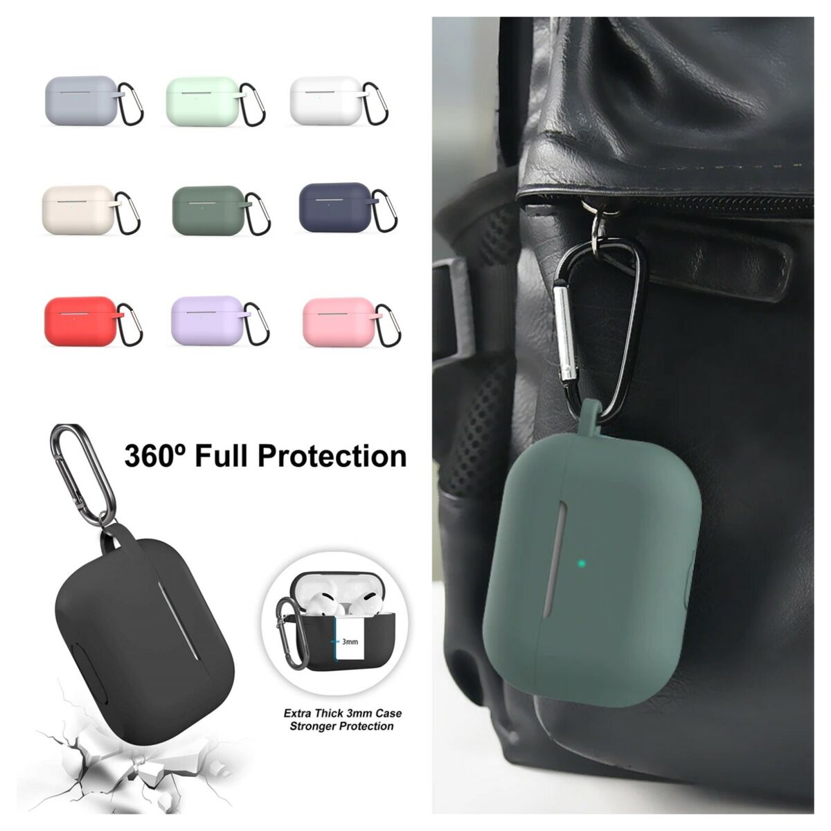 Picture of For Airpods_Pro & Pro 2 Silicone Soft Case- (Protective Headphone Case) - By Latfu