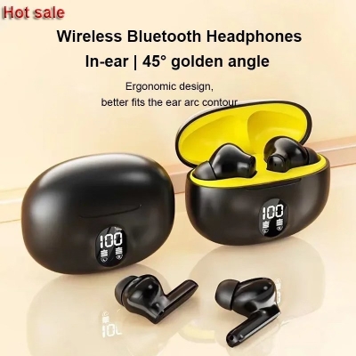 Picture of S510 TWS Wireless Bluetooth Headphones 5.3 LED Power Earphones Digital Display Headset Stereo Sound Bluetooth-compatible 5.3 for Bluetooth Wireless Sports High-End Noise Reduction Ultra-Long Life Battery in-Ear Bluetooth Headset By  ByteBox