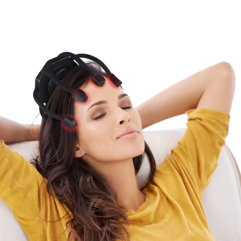 Picture of Electric Head Massager Octopus Scalp Massager Therapy Device Electric Octopus Claw Head Scalp Massager 3 Modes Vibration Massage Therapeutic Head Scratcher Relief Head Fatigue Improve Sleep Octopus Head Vibration Relaxing Massager by Latfu