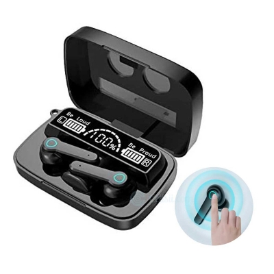 Picture of M19 Earbuds TWS Touch Control Wireless Bluetooth 5.1 Headphones With Microphone With flashlight
