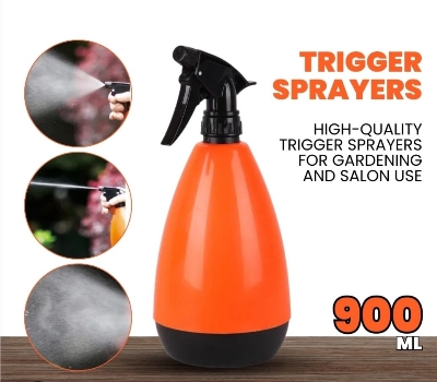 Picture of 1PC Spray Nozzle Trigger With Bottle And Sprayer Chemical Resistant (900ML-Multicolor)