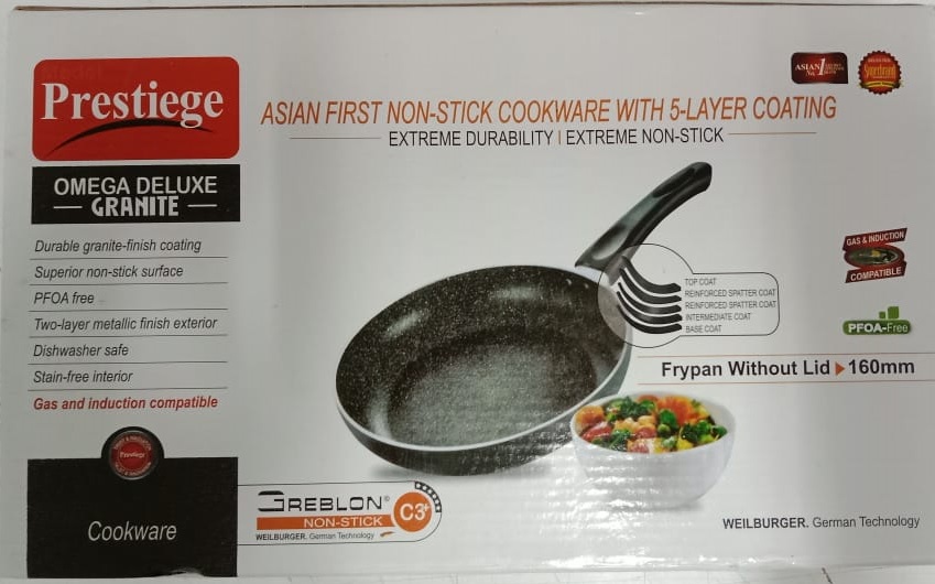 Picture of Prestiege Deluxe Granite Fry pan Size 16CM-28CM (Grey22)