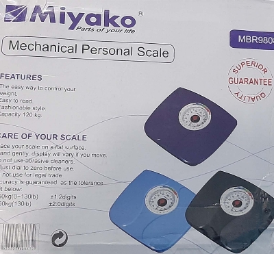 Picture of Miyako Personal Weight Machine Human Body Analog Weighing Scale Experience Accurate Tool into your daily routine and Efficient Weight Tracking (Multicolor)