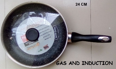 Picture of Prestiege INDUCTION Fry pan Size 24CM (MULTIPLE COLOR) (Multicolor24WITHGL)