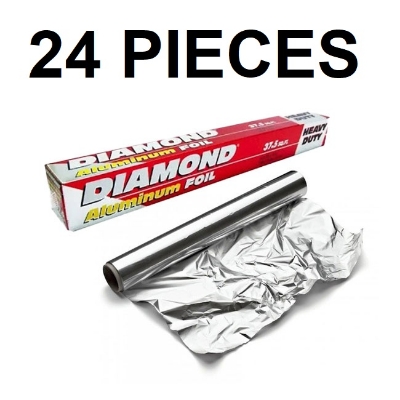 Picture of Aluminium Foil 37.5 Sqf/ 11.5M Ideal For All Baking Purpose Use / Multi-use Product / For Wrapping Bakery Items / Sandwiches / Burgers / Pizza (Multicolor24PCS)